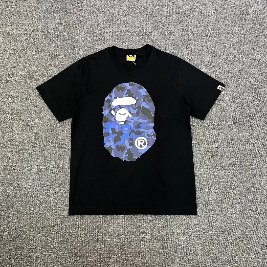 BAPE Desert Camo + Blue Camo Ape Head Double-Sided Print Tee Oversized Unisex T-Shirt — 4 Colourways