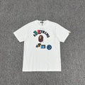 BAPE Multi-Colour Collegiate Patchwork Letter Ape Head Logo Tee Oversized Unisex T-Shirt