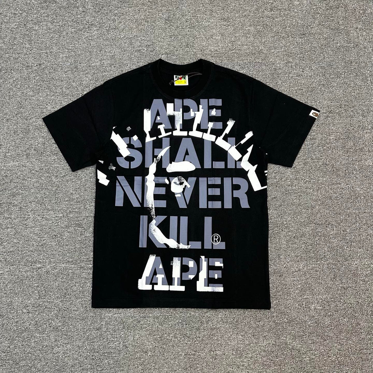 BAPE SS25 "Ape Shall Never Kill Ape" Oversized Heavyweight Unisex T-Shirt