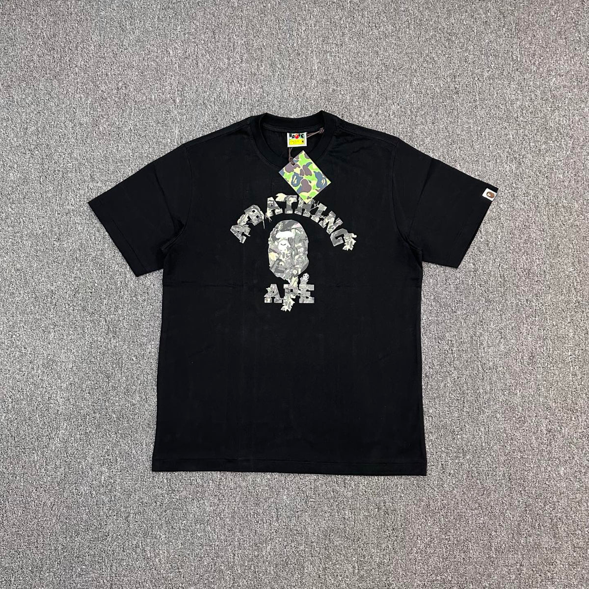 BAPE Tree Edge Camo College Ape Head Heavyweight Oversized Unisex T-Shirt