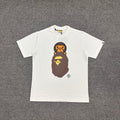 BAPE FW24 Baby Milo on Ape Head T-Shirt — White / Black