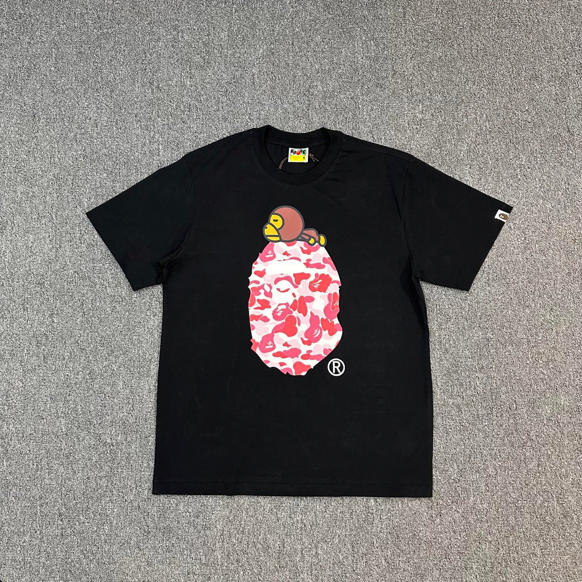 BAPE SS25 ABC Camo Baby Milo Ape Head Oversized Heavyweight Unisex T-Shirt