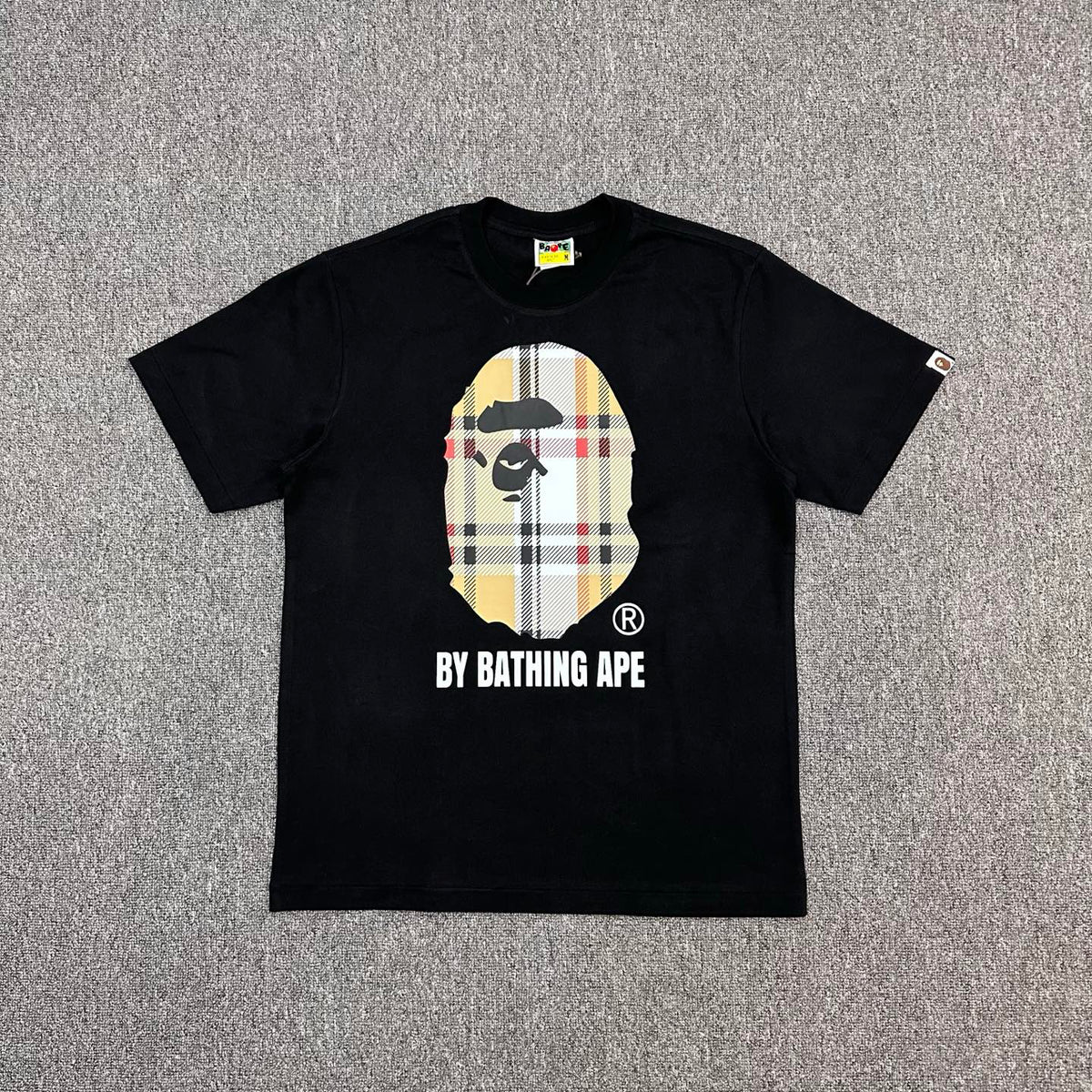 BAPE Tartan Plaid Ape Head T-Shirt