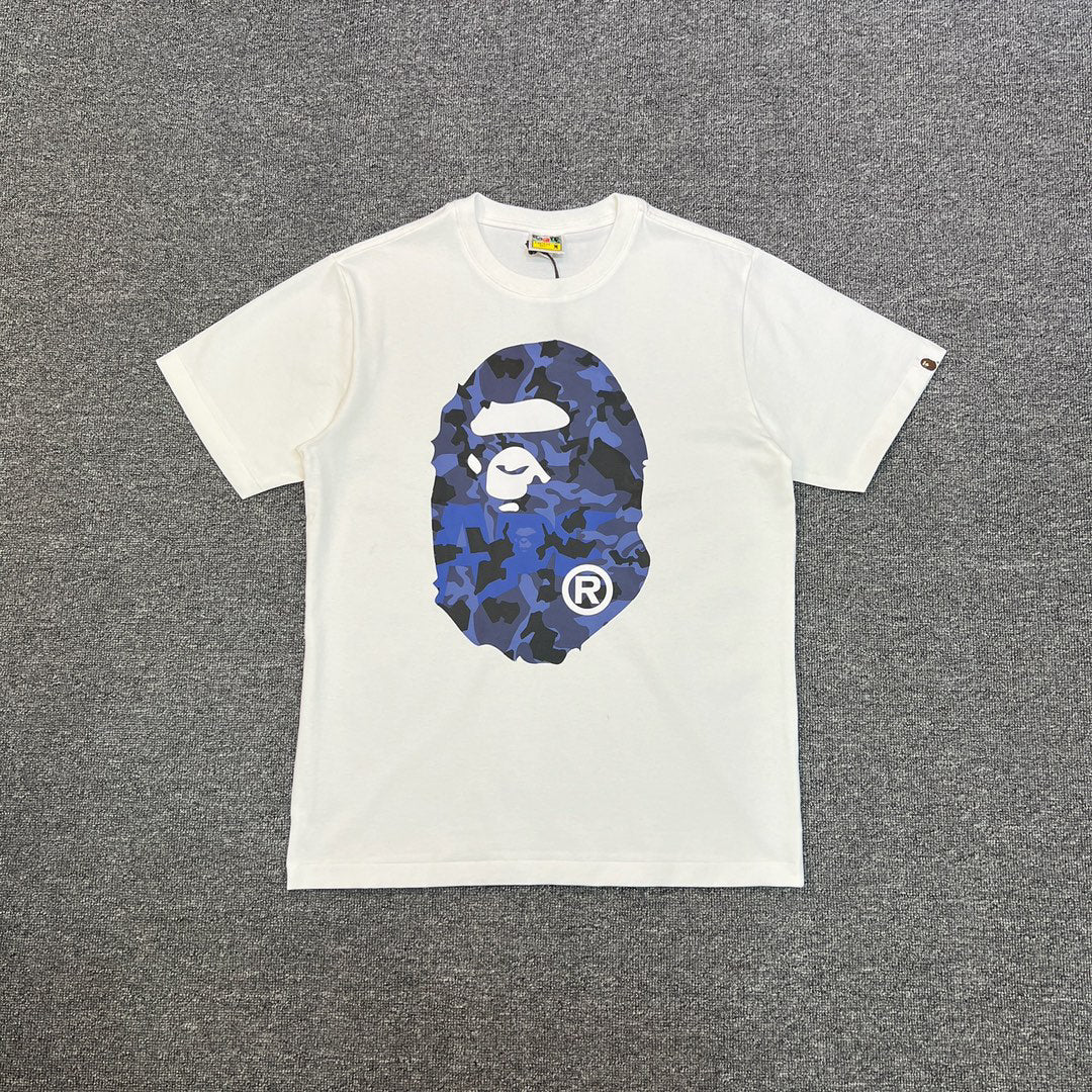 BAPE Desert Camo + Blue Camo Ape Head Double-Sided Print Tee Oversized Unisex T-Shirt — 4 Colourways