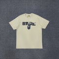 BAPE SS25 Ape Head Interlocking Distressed Block Logo & Neon Green Army Squad Back Print Oversized Heavyweight Unisex T-Shirt