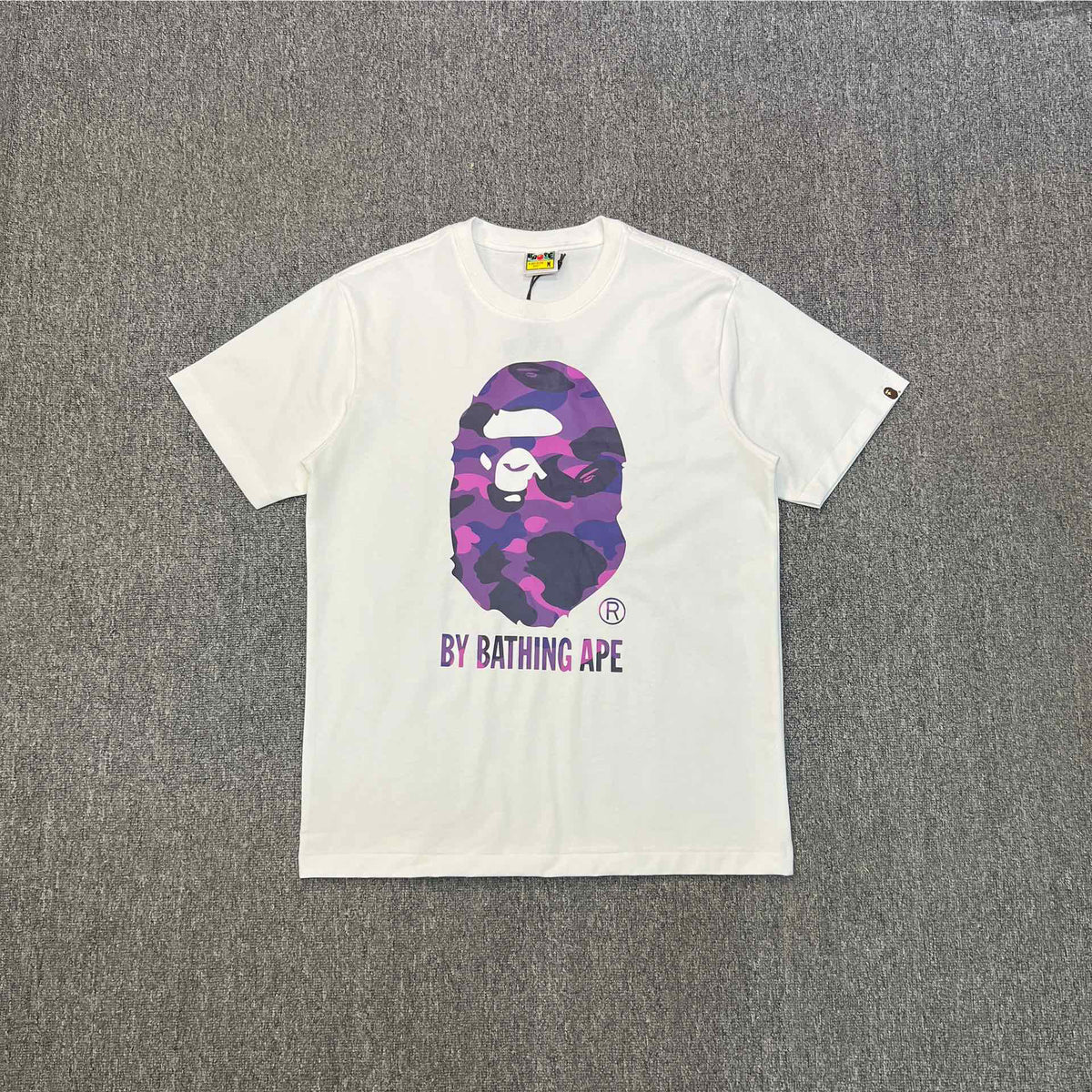 BAPE SS25 "By Bathing Ape" Camo-Fill Large Ape Head Oversized Heavyweight Unisex T-Shirt