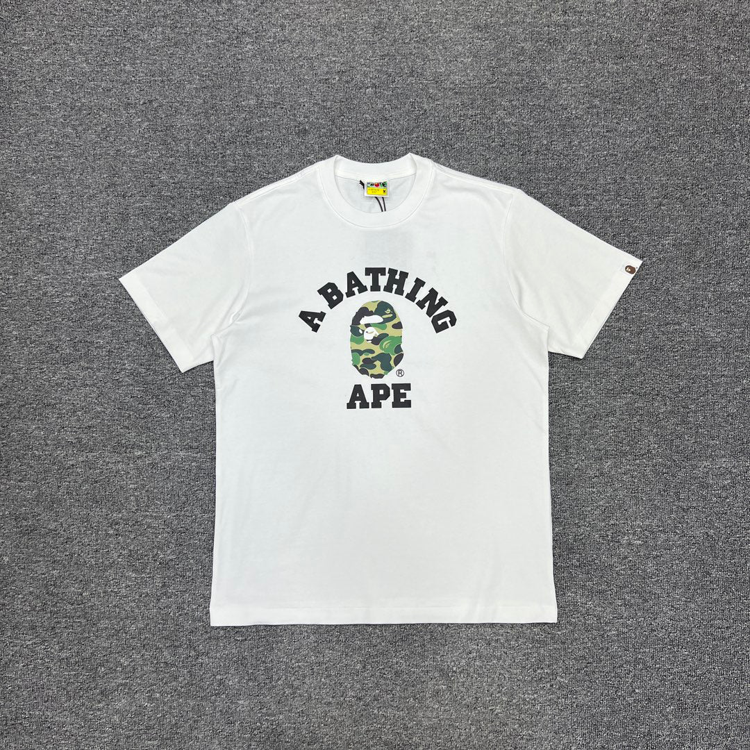 BAPE ABC Camo Ape Head College Tee Oversized Unisex T-Shirt