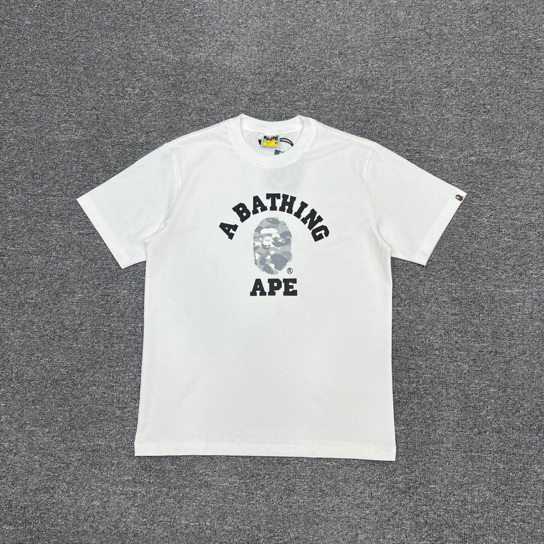 BAPE City Camo College Logo Ape Head Tee Oversized Unisex T-Shirt — Four Colourways