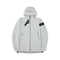 Stone Island Hooded Soft-Shell Jacket with Zip Pockets and Compass Badge