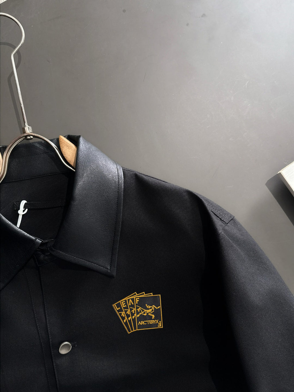 Arc'teryx LEAF Wool Blend Workwear Jacket with Leather Collar