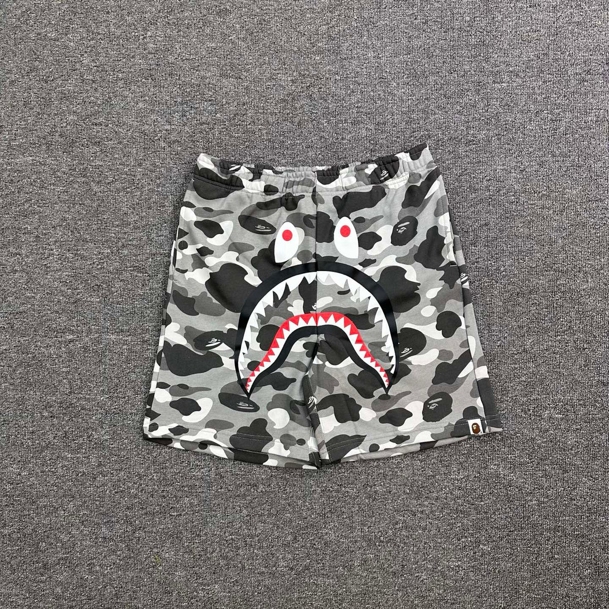 BAPE Camo Shark Shorts