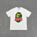 BAPE ABC Camo Ape Head Neon Wordmark Contrast Print Tee Oversized Unisex T-Shirt