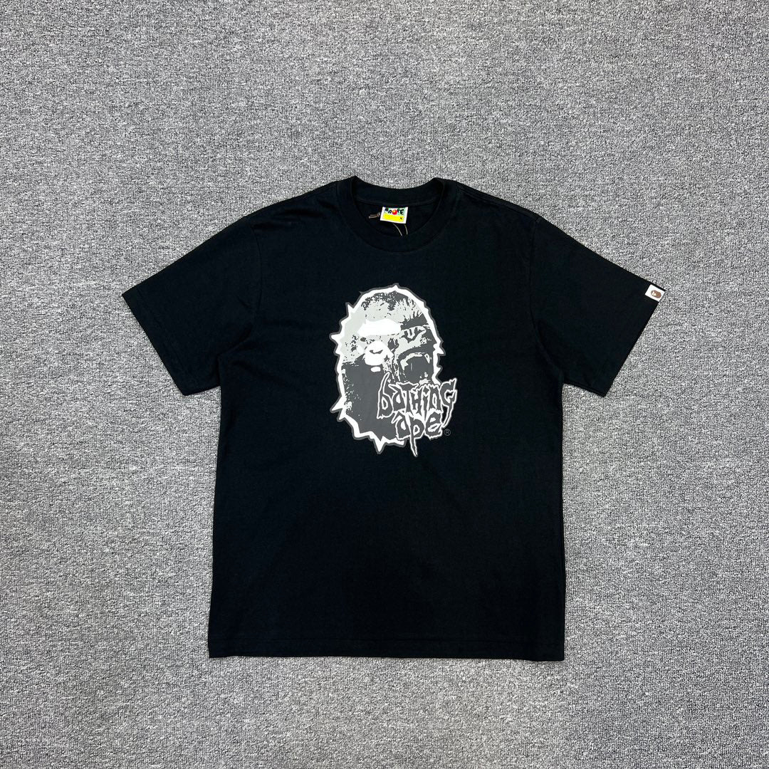 BAPE Mad Ape Head Thorn Crown Heavy Metal Tee Oversized Unisex T-Shirt