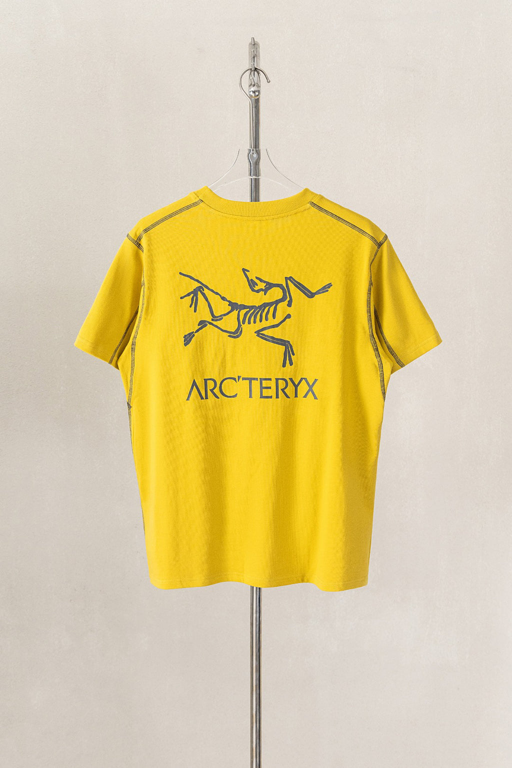 Arc'teryx Contrast Stitch Detail Bird Logo Short Sleeve Tee, Casual Daily Top