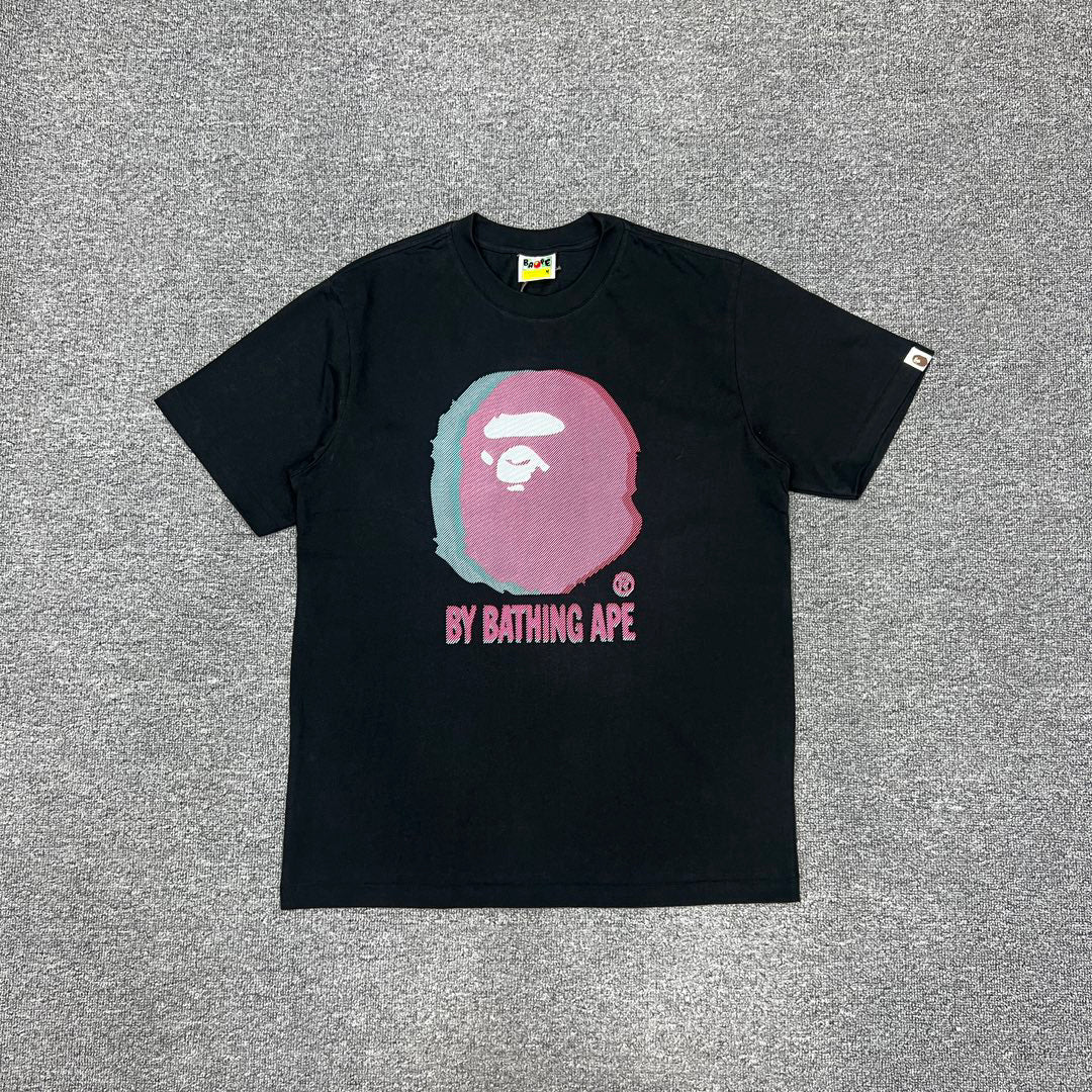 BAPE Glitch Art Ape Head Oversized Unisex T-Shirt
