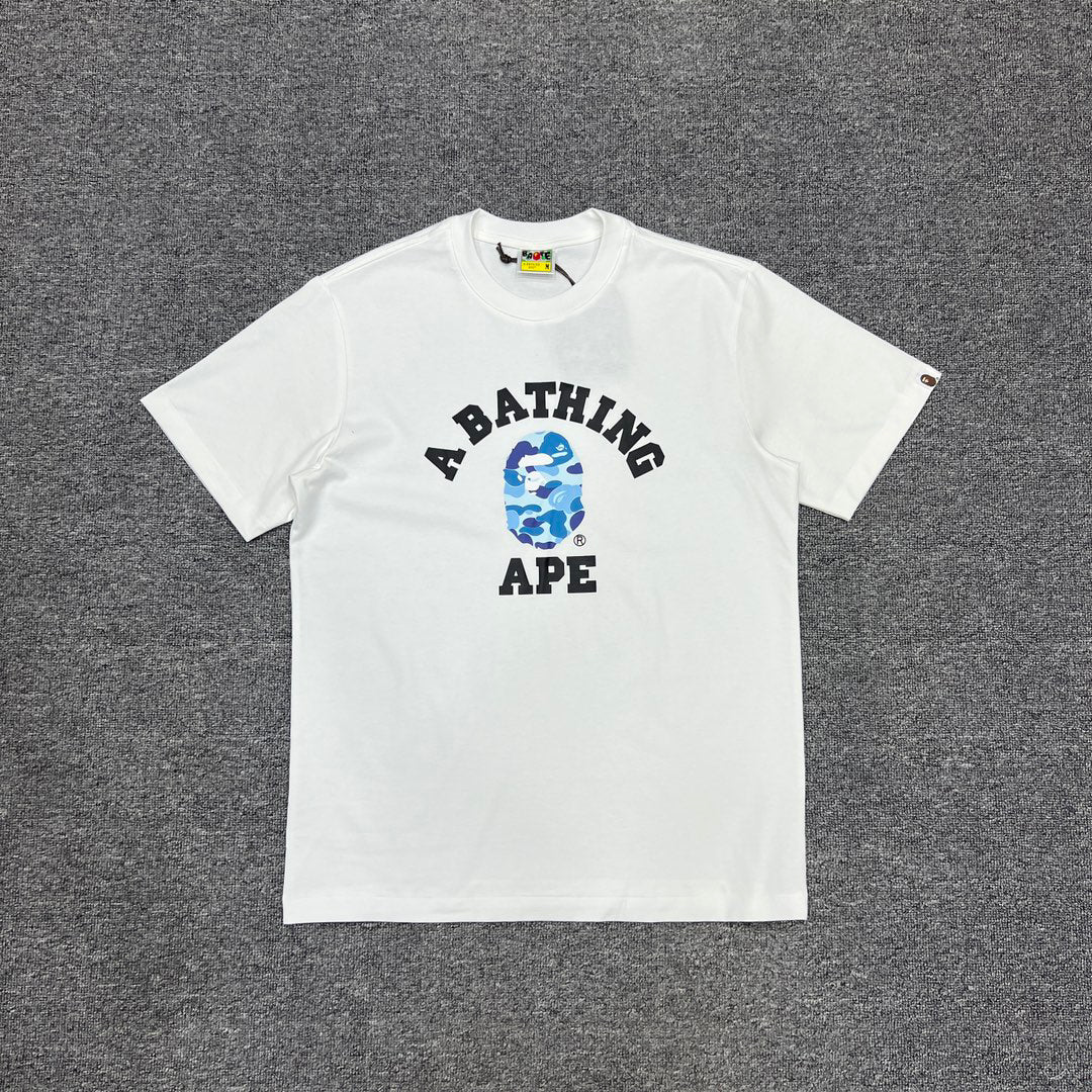 BAPE ABC Camo Ape Head College Tee Oversized Unisex T-Shirt