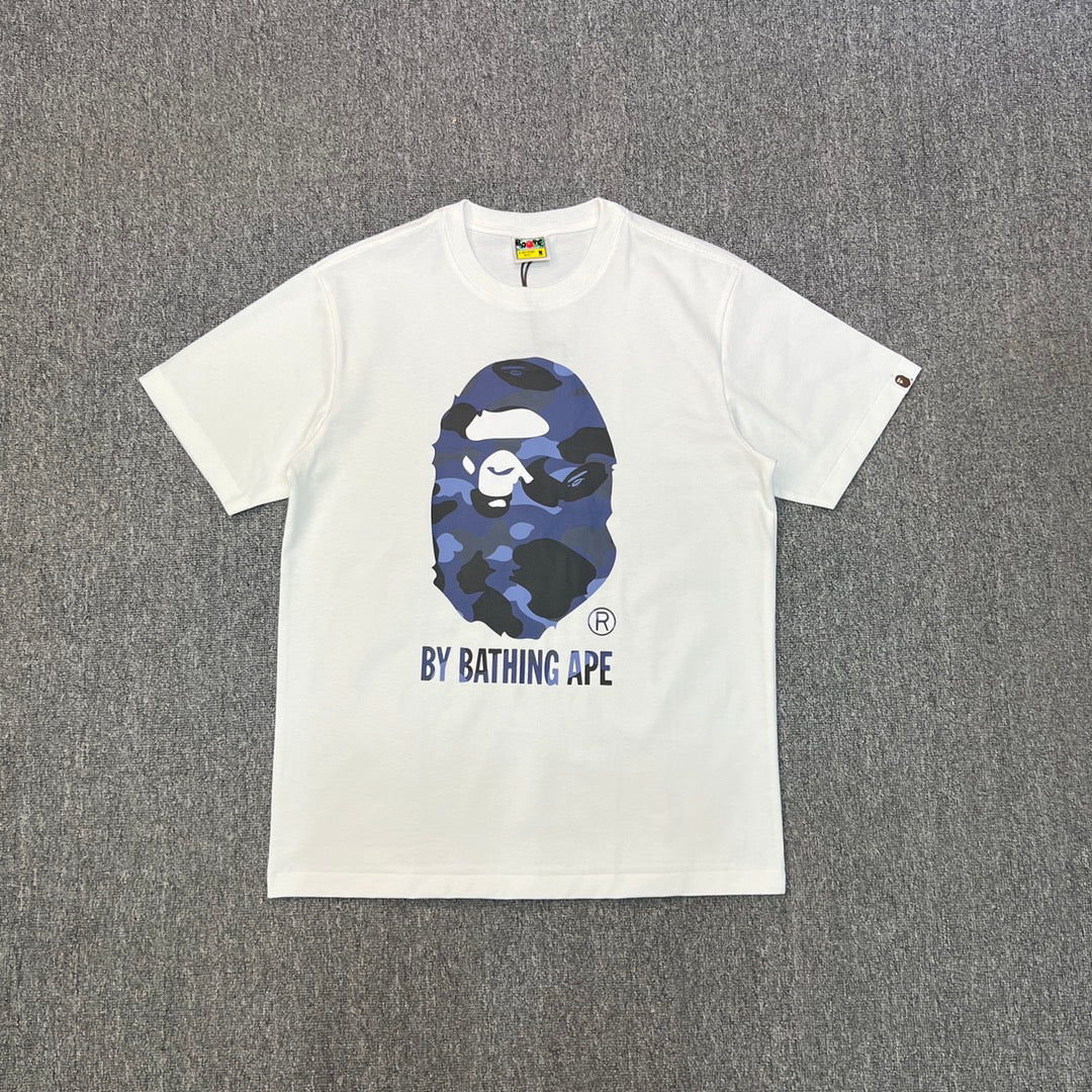 BAPE SS25 "By Bathing Ape" Camo-Fill Large Ape Head Oversized Heavyweight Unisex T-Shirt