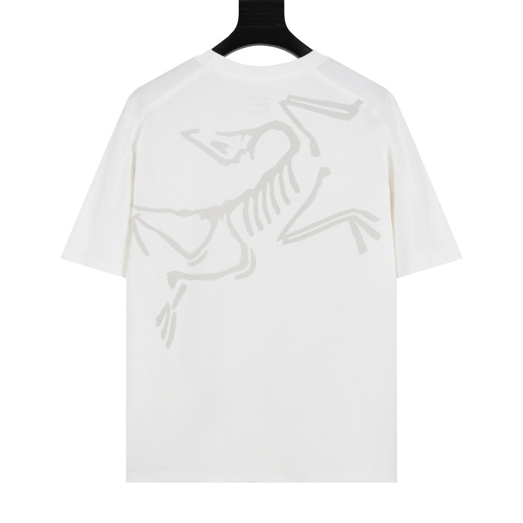 Arc'teryx Large Back Skeleton Logo Crew Neck Short‑Sleeve T‑Shirt, Unisex Relaxed Fit Tee