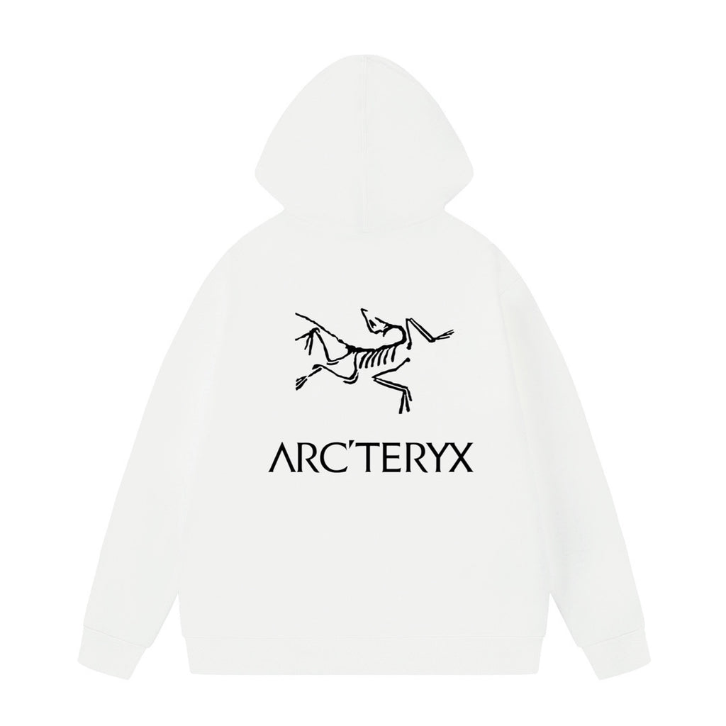 Arc'teryx Oversized Logo Print Fleece-Lined Hoodie