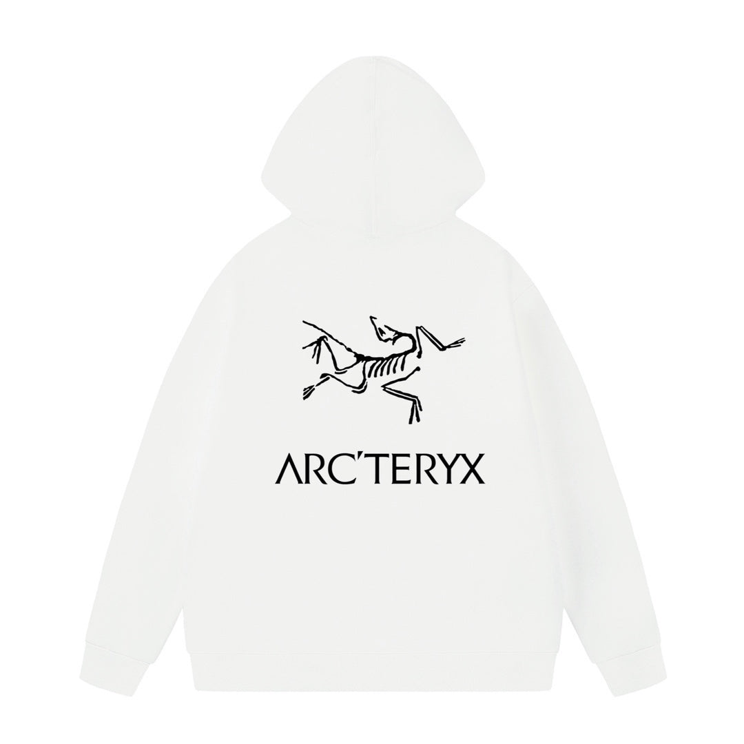 Arc'teryx Oversized Logo Print Fleece-Lined Hoodie