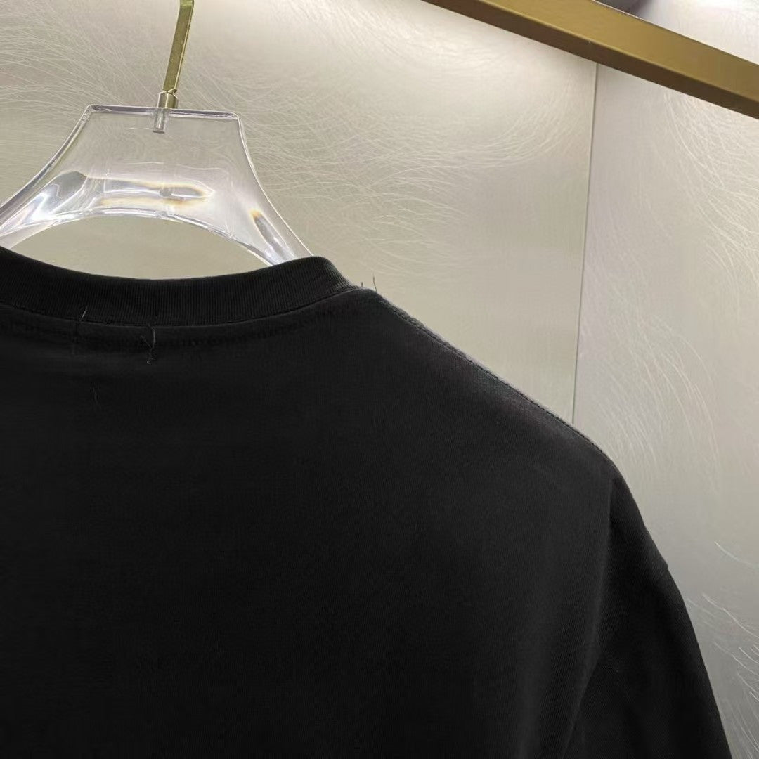 Amiri Hand Holding Orb Front Graphic Crew‑Neck Short‑Sleeve T‑Shirt