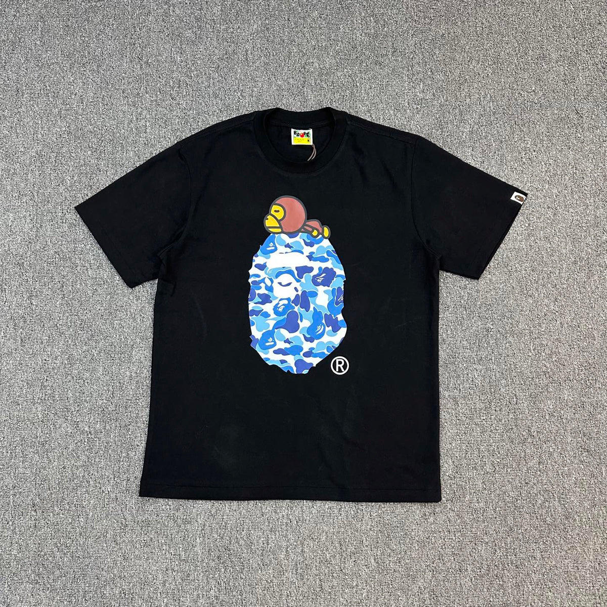 BAPE SS25 ABC Camo Baby Milo Ape Head Oversized Heavyweight Unisex T-Shirt