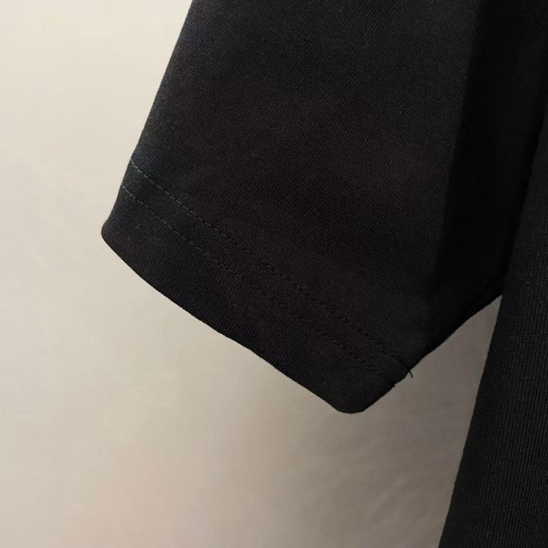 Amiri Los Angeles Line‑Art Monogram Front Graphic Crew‑Neck Short‑Sleeve T‑Shirt
