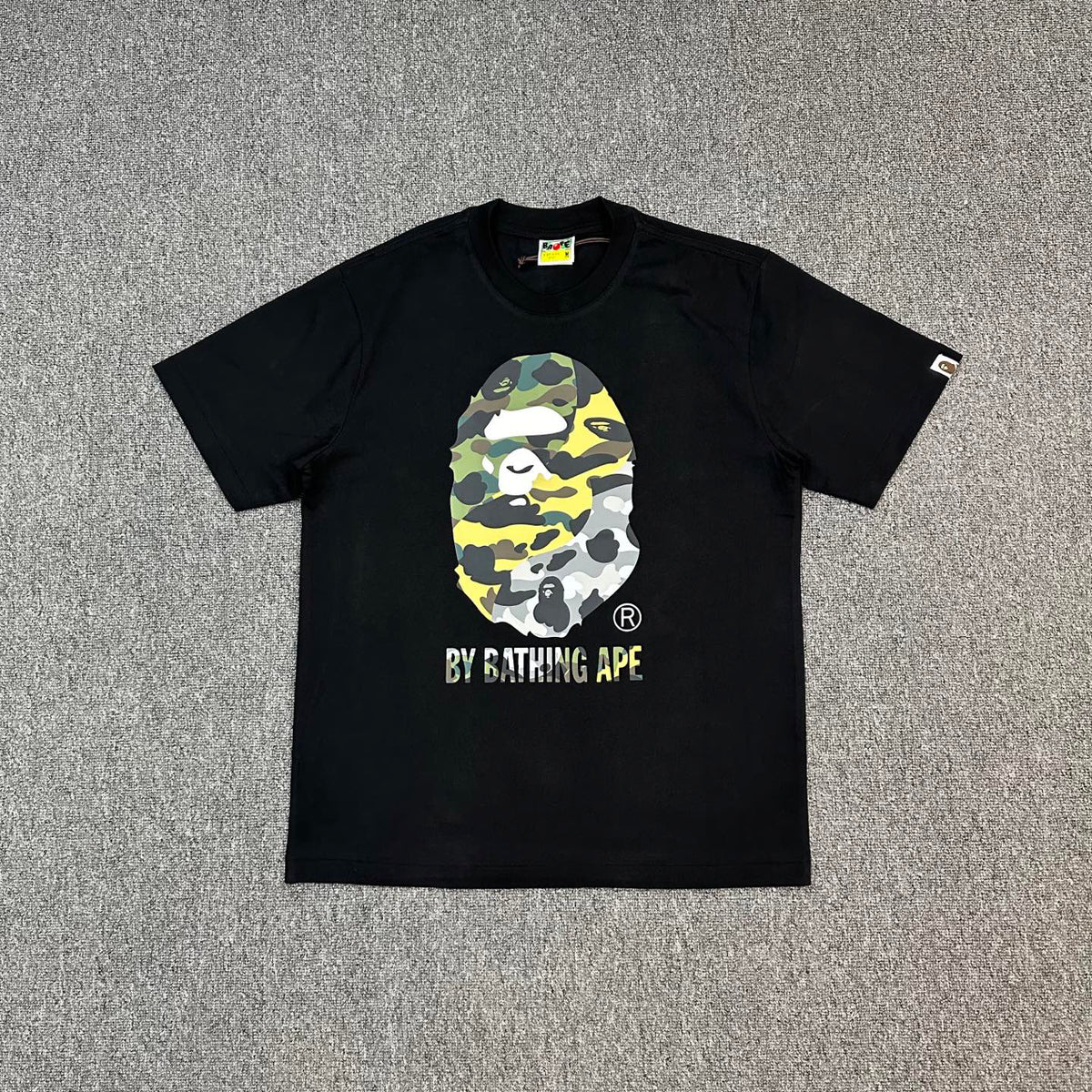BAPE SS25 1st Camo Mixed Colour Ape Head "By Bathing Ape" Oversized Heavyweight Unisex T-Shirt