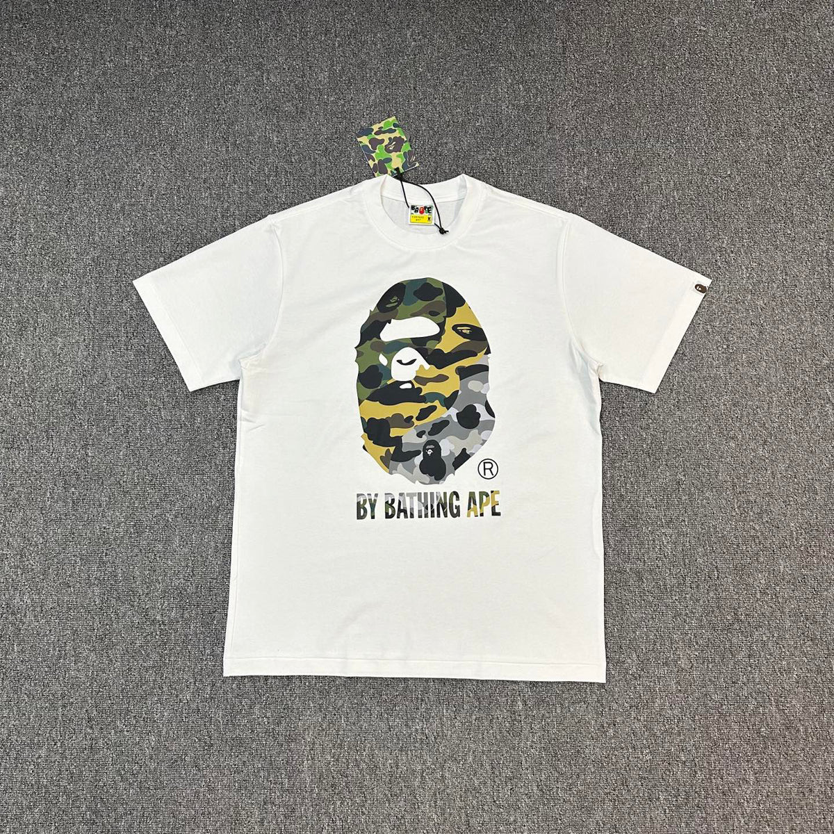 BAPE SS25 1st Camo Mixed Colour Ape Head "By Bathing Ape" Oversized Heavyweight Unisex T-Shirt