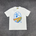BAPE A Rising Bape Moon Ape Head Sci-Fi Comic Tee Oversized Unisex T-Shirt