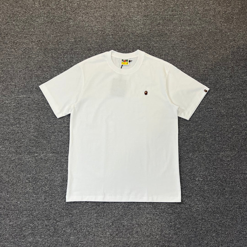 BAPE SS25 Small Ape Head Embroidered Badge Minimalist Oversized Heavyweight Unisex T-Shirt