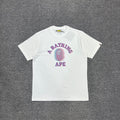 BAPE Glitch Art Ape Head College Tee Oversized Unisex T-Shirt
