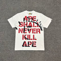 BAPE SS25 "Ape Shall Never Kill Ape" Oversized Heavyweight Unisex T-Shirt