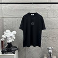 Stone Island Spring–Summer 2026 Distressed Compass Rose Heat-Transfer Print T-Shirt - Front Text Stack, Oversized Back Badge