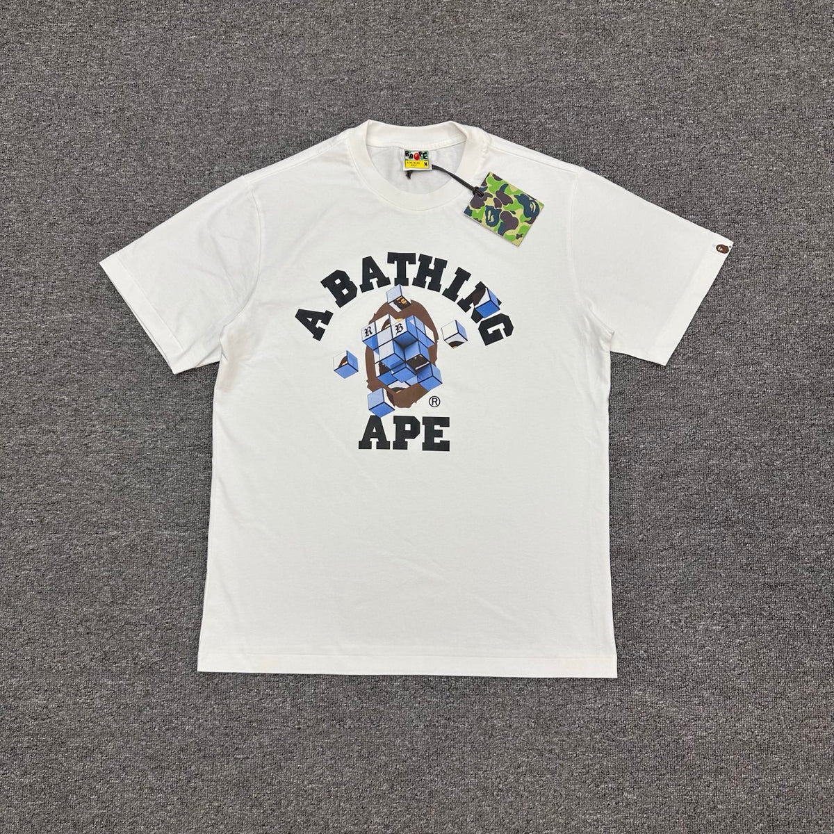 BAPE × 88rising FW25 Rubik’s Cube Ape Head T-Shirt