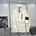 Stone Island Reflective Lightweight Hooded Windbreaker with Compass Badge