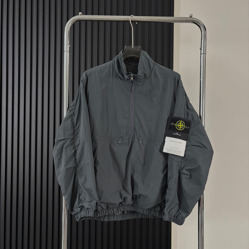 Stone Island Half-Zip Stand Collar Lightweight Technical Jacket