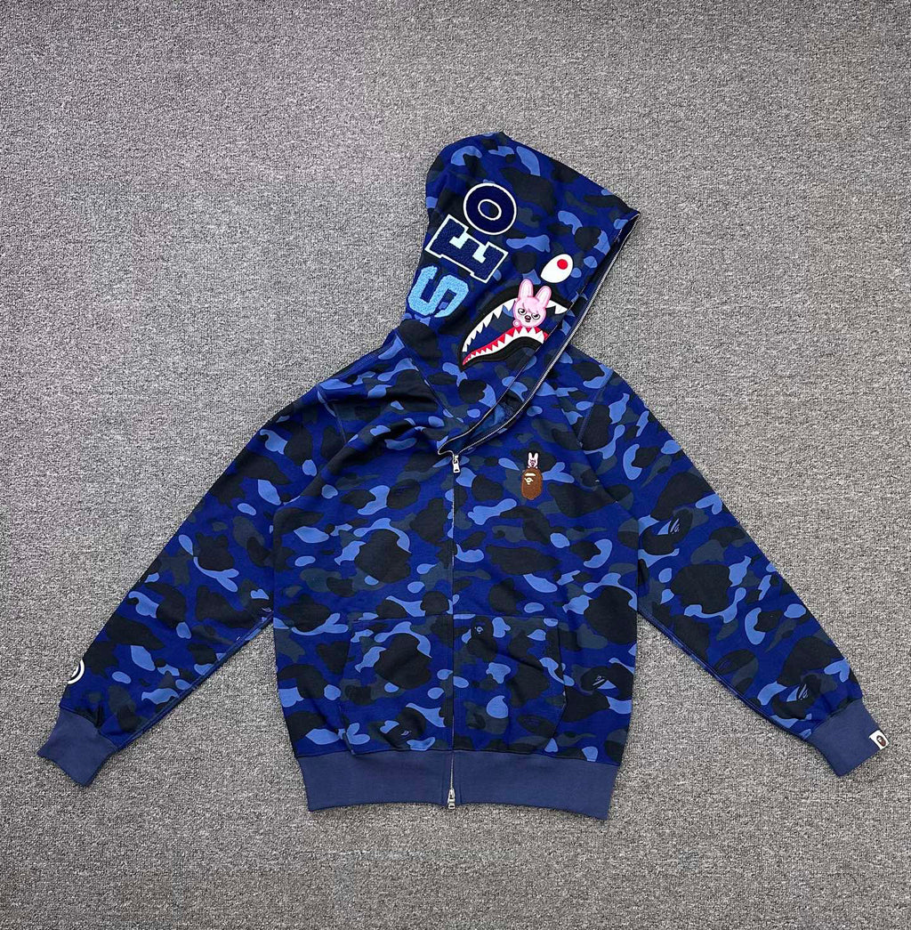 BAPE x Stray Kids FW25 Shark Full-Zip Hoodie