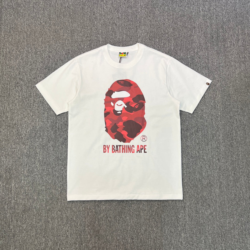 BAPE SS25 "By Bathing Ape" Camo-Fill Large Ape Head Oversized Heavyweight Unisex T-Shirt
