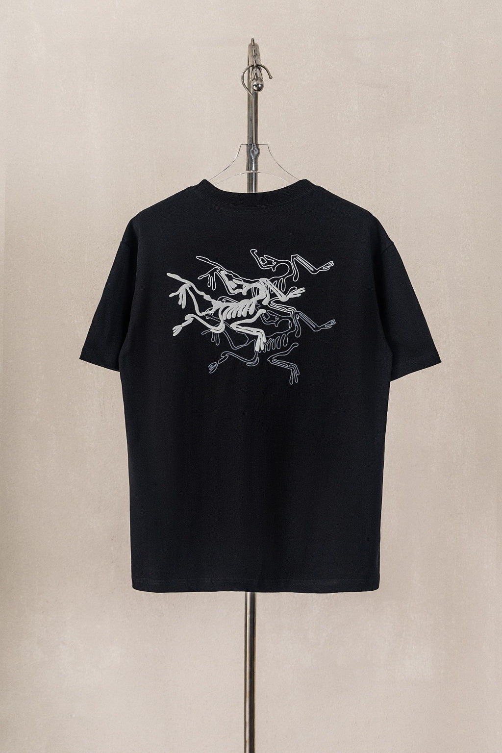 Arc'teryx Minimal Burgundy Text‑Logo Crew‑Neck Short‑Sleeve T‑Shir