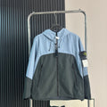 Stone Island Two-Tone Colour-Block Softshell Hooded Jacket with Compass Badge