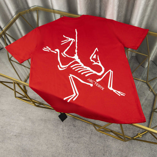Arc'teryx ARC25FW Red Oversized Skeleton Bird Heavyweight Unisex T-Shirt