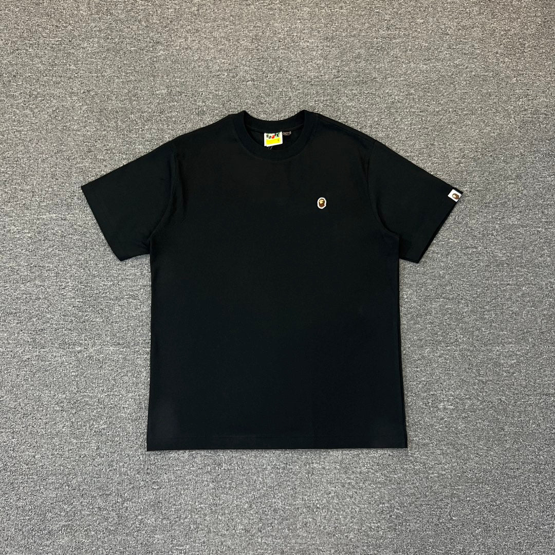 BAPE SS25 Small Ape Head Embroidered Badge Minimalist Oversized Heavyweight Unisex T-Shirt