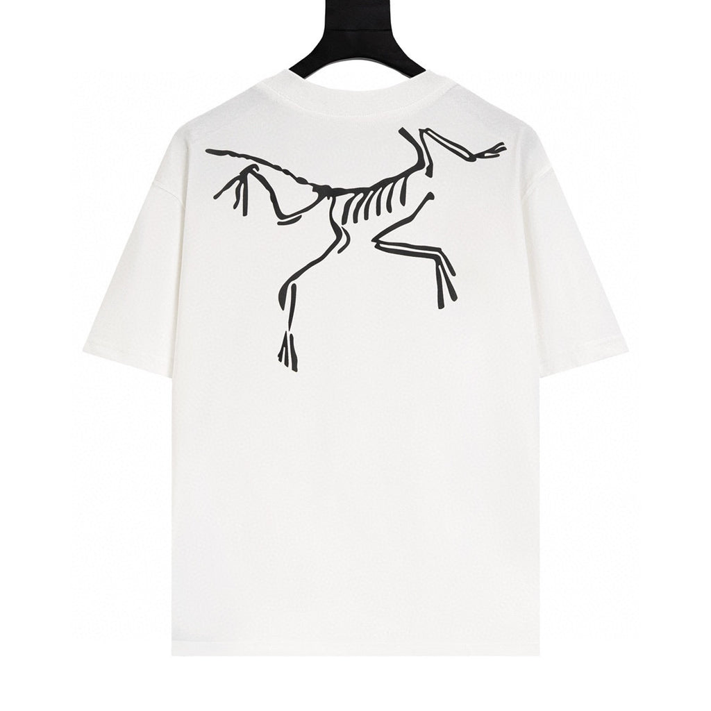 Jil Sander+ Front Logo Back Fossil Skeleton Graphic SS T‑Shirt