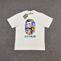 BAPE Liquid Marble Multicolor Ape Head BY BATHING APE Oversized Unisex T-Shirt