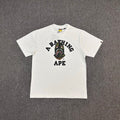 BAPE FW25 A Bathing Ape College Shark Camo Fill Oversized Heavyweight Unisex T-Shirt
