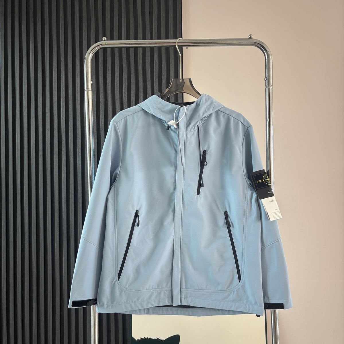 Stone Island Softshell Multi-Pocket Hooded Jacket with Compass Badge