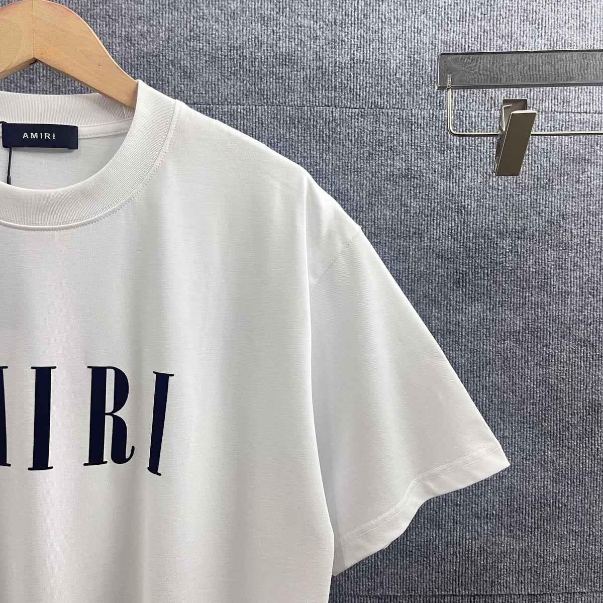 AMIRI Serif Core Logo Graphic Short‑Sleeve Tee