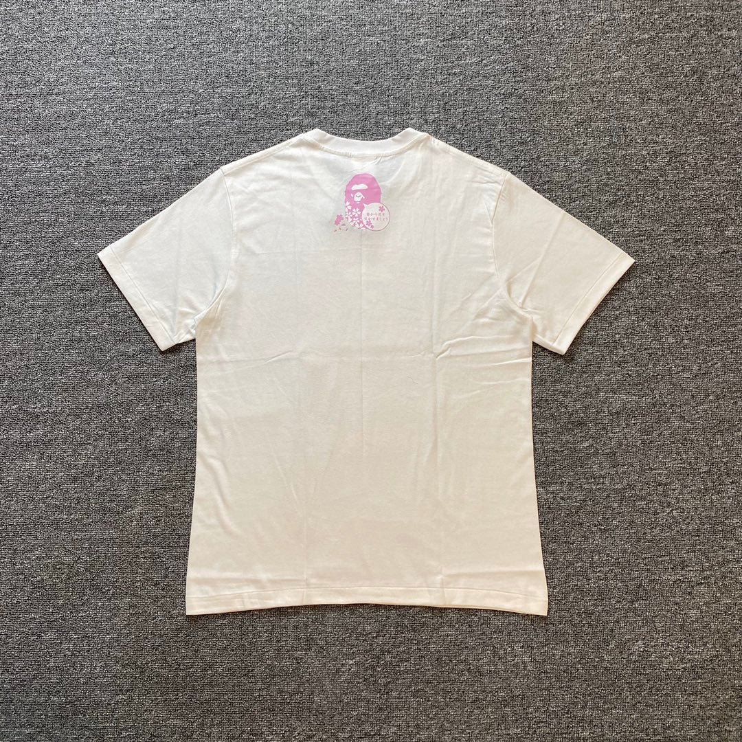 BAPE 2022SS Cherry Blossom Ape Head Oversized Unisex T-Shirt