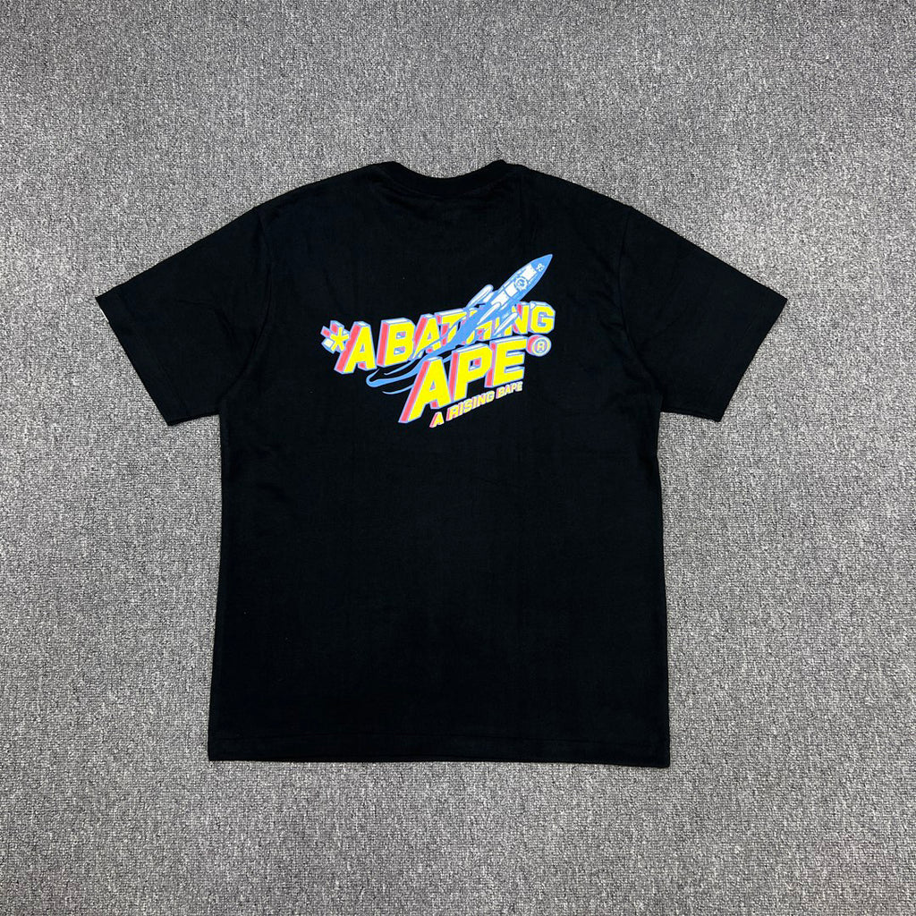 BAPE A Rising Bape Moon Ape Head Sci-Fi Comic Tee Oversized Unisex T-Shirt